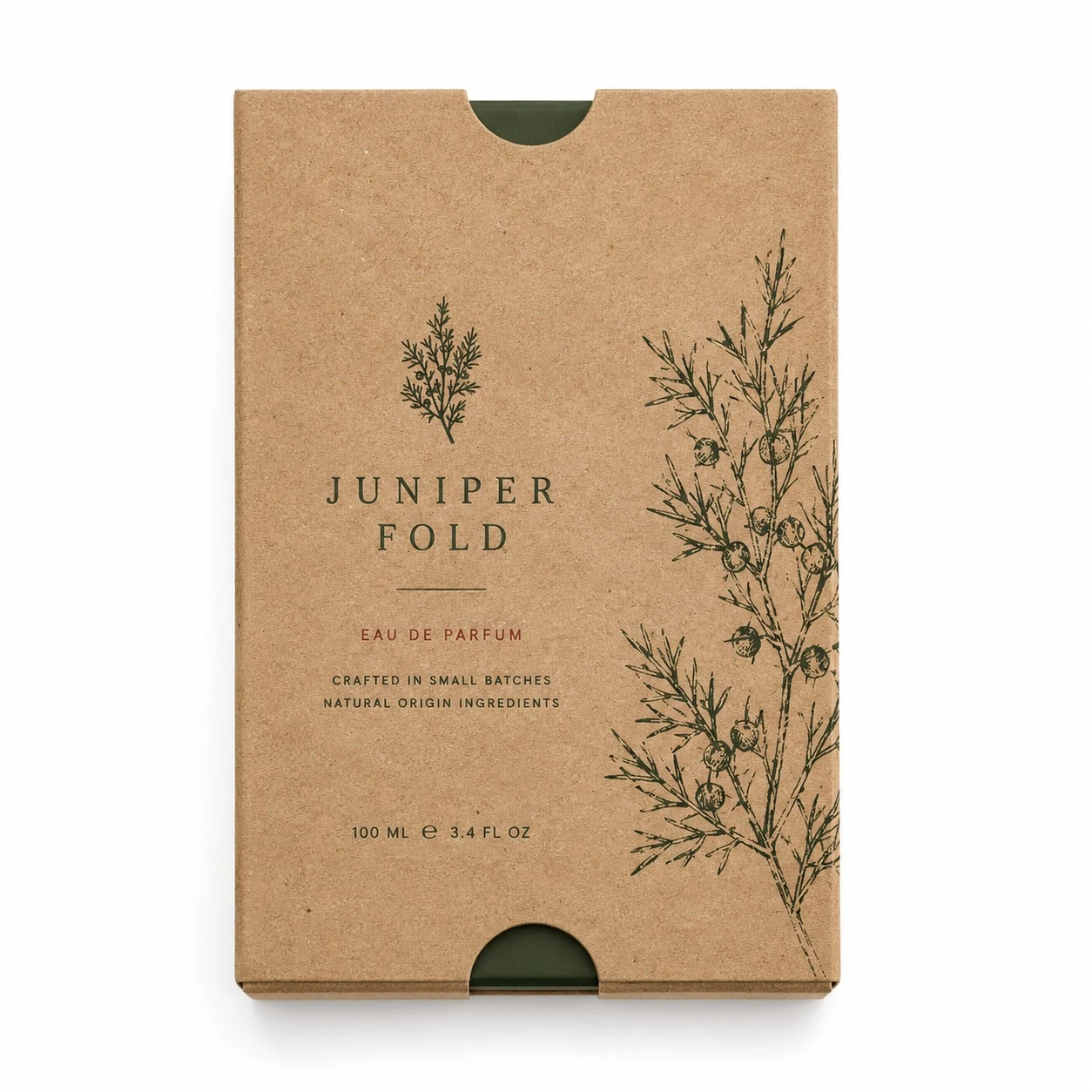 custom perfume boxes juniper fold kraft gift box