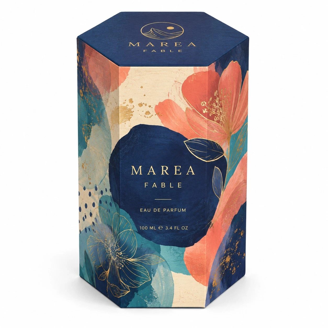 custom perfume boxes marea fable hexagonal box