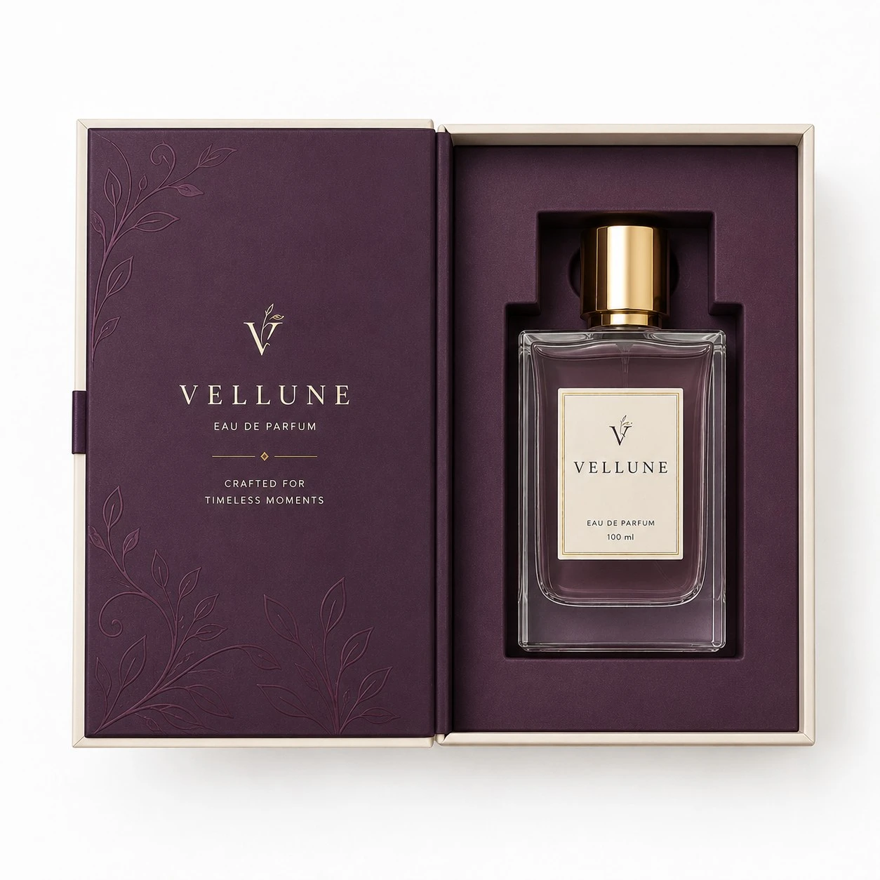 custom perfume boxes vellune top down