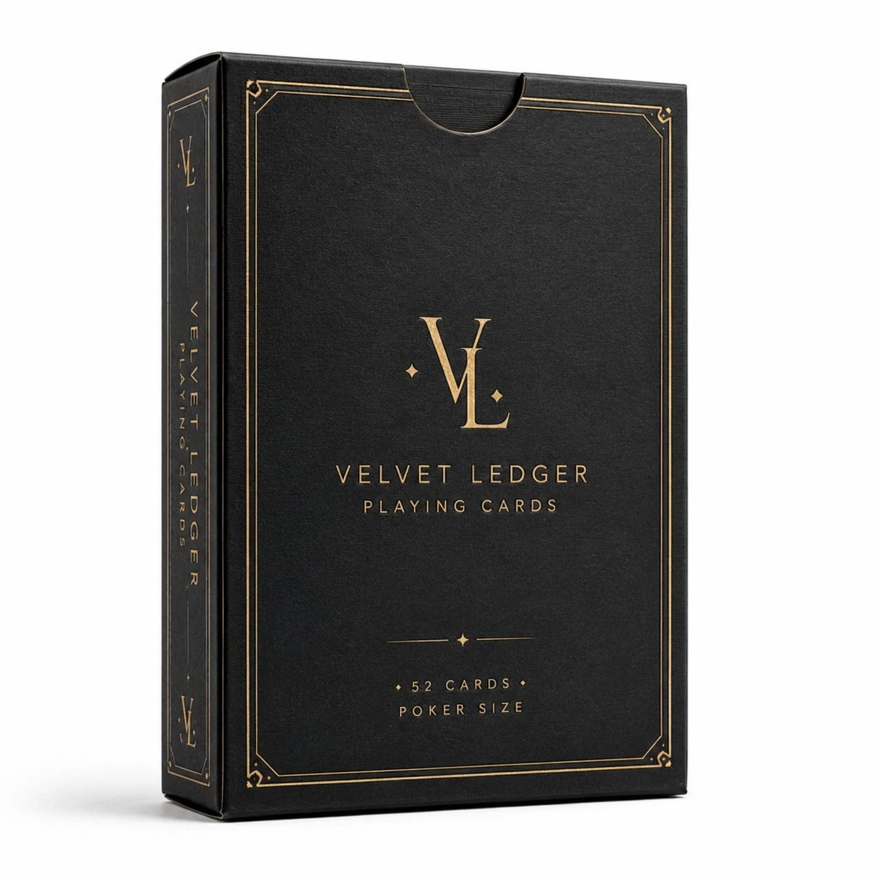 custom playing card boxes black gold minimal tuck