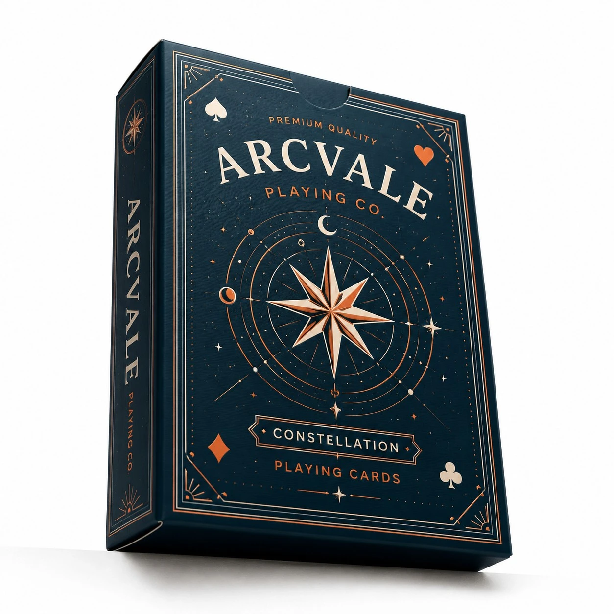 custom playing card boxes low angle