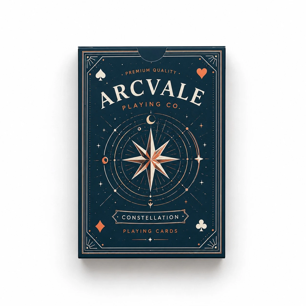 custom playing card boxes top down celestial