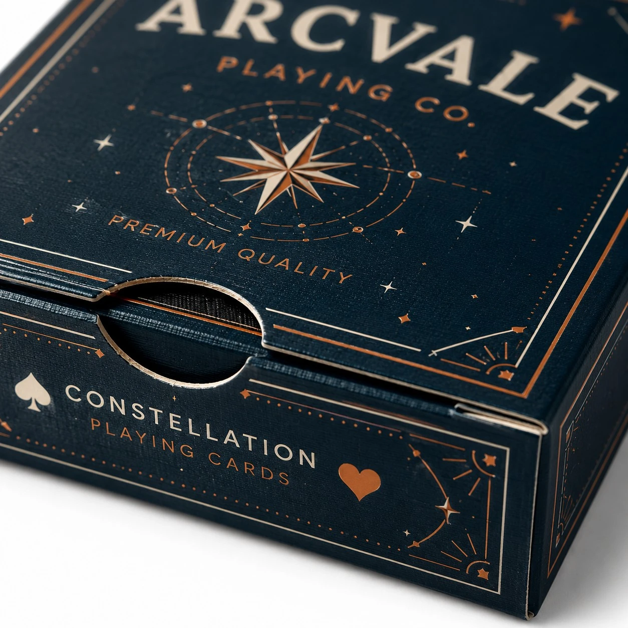 custom playing card boxes tuck closure detail