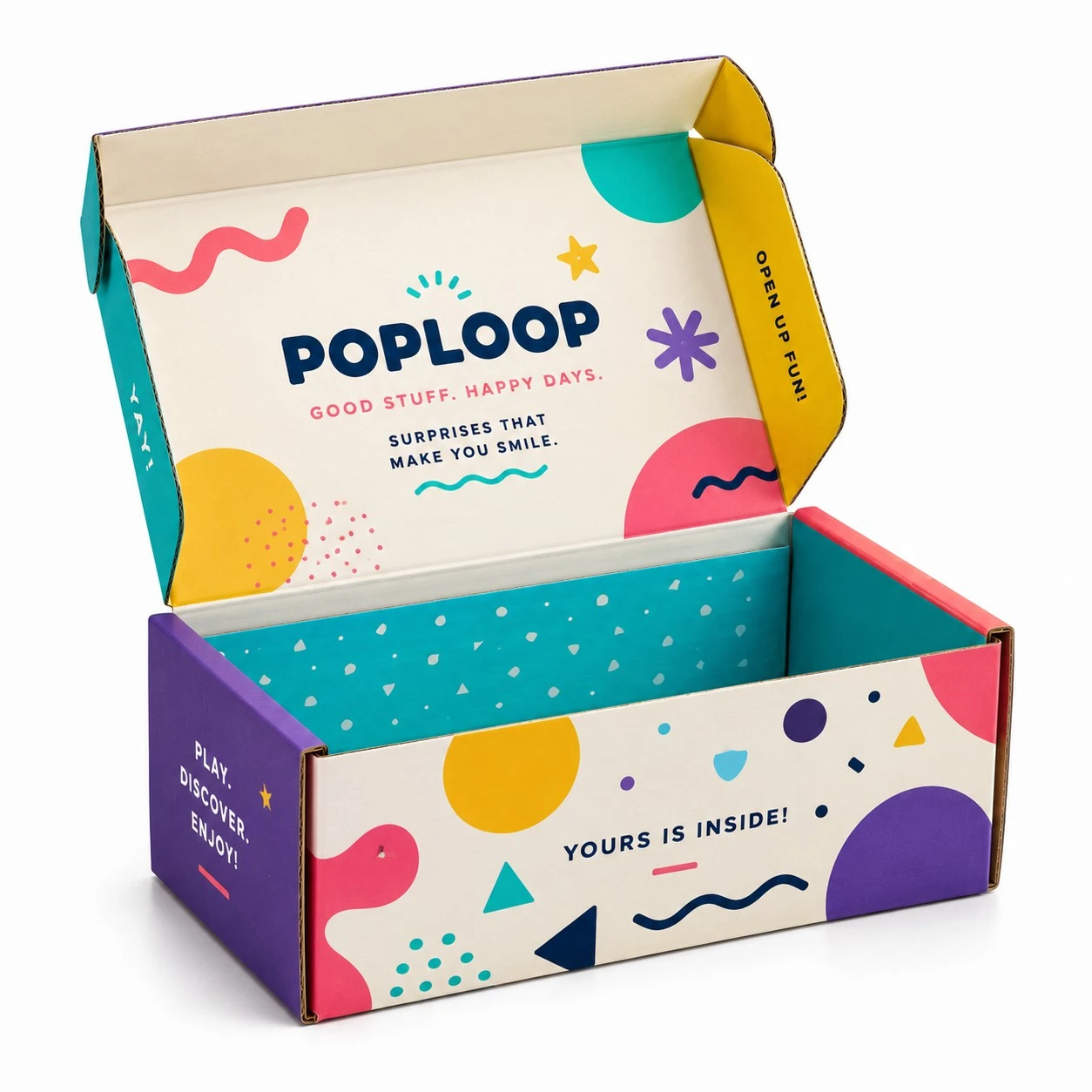 custom roll end tuck top boxes colorful unboxing design