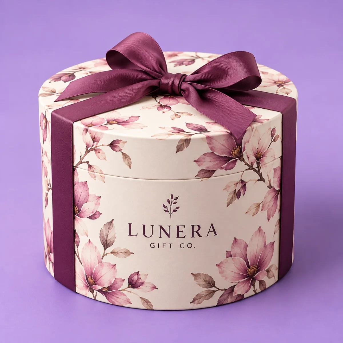 Custom Round Gift Box with Lid