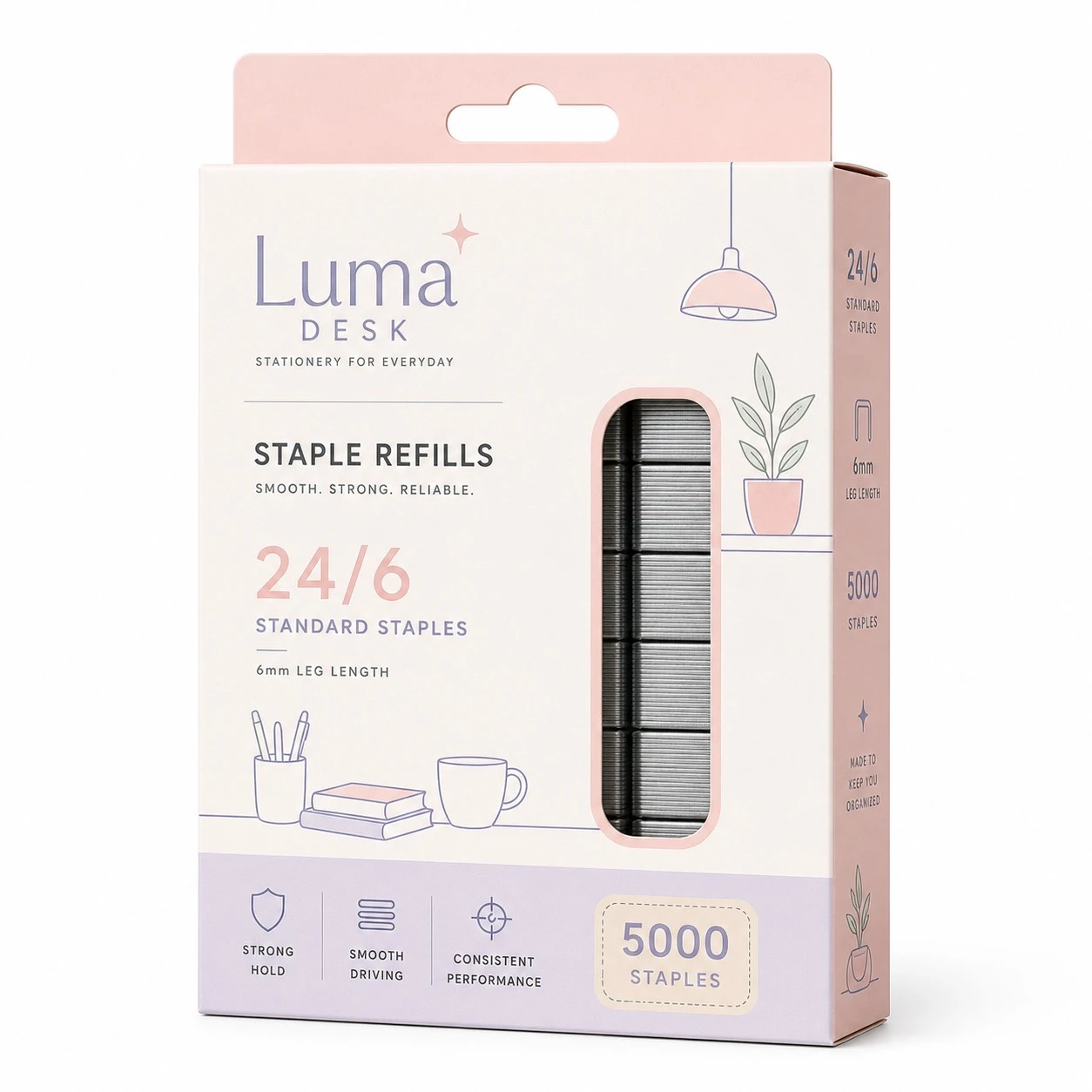custom staple boxes pastel line art