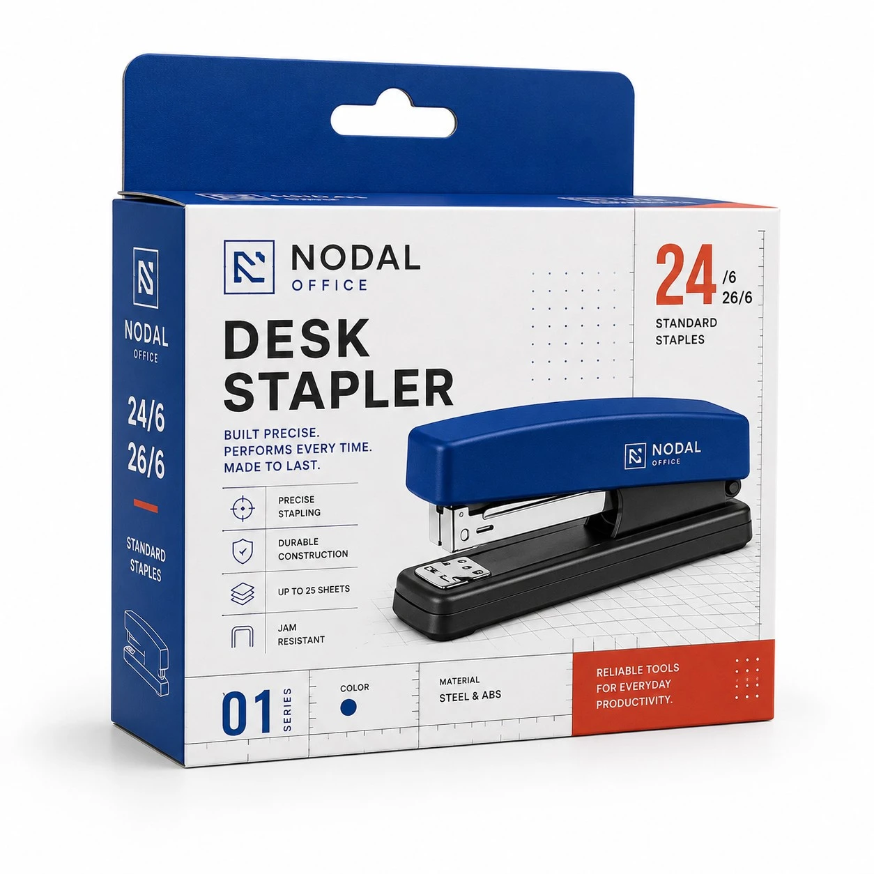 custom stapler boxes nodal grid retail carton