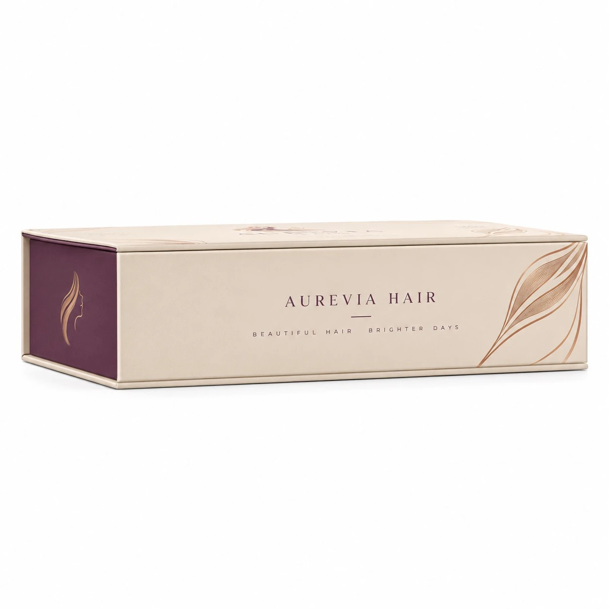 custom wig boxes aurevia side profile