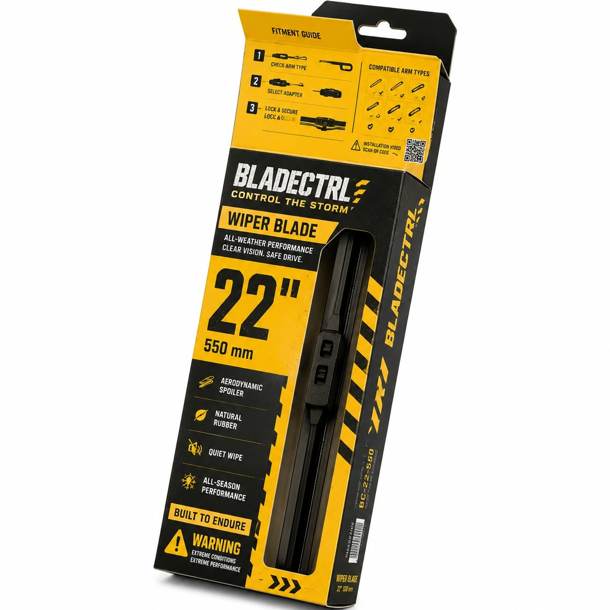 custom wiper blade packaging bladectrl open flap