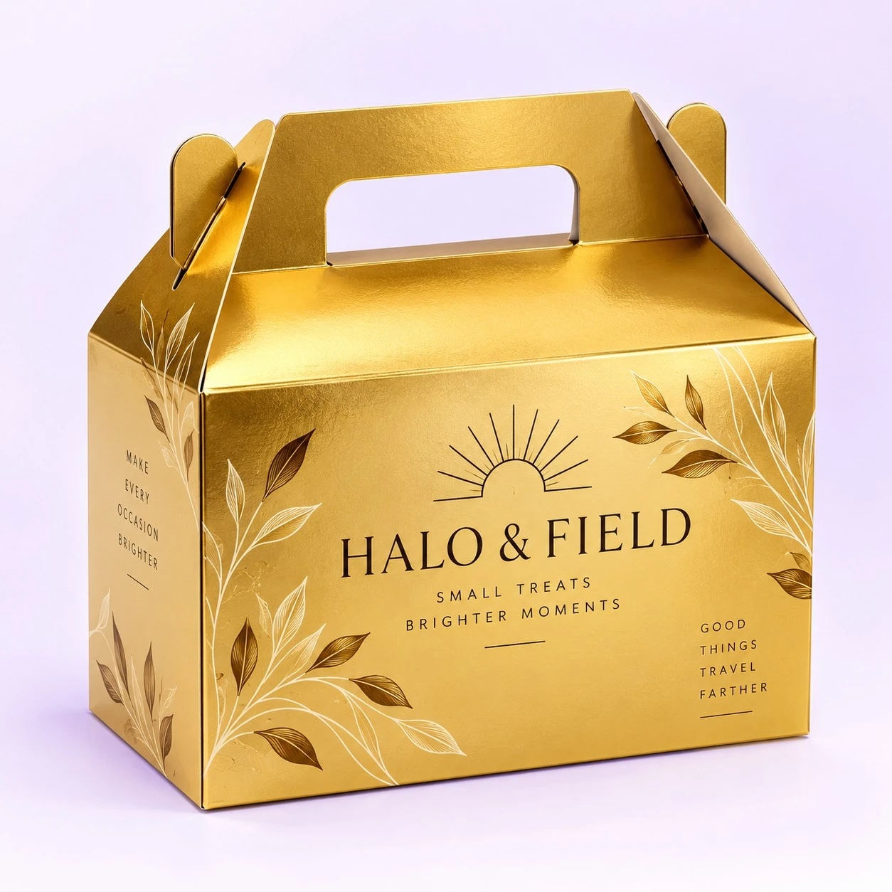Custom Gold Gable Boxes