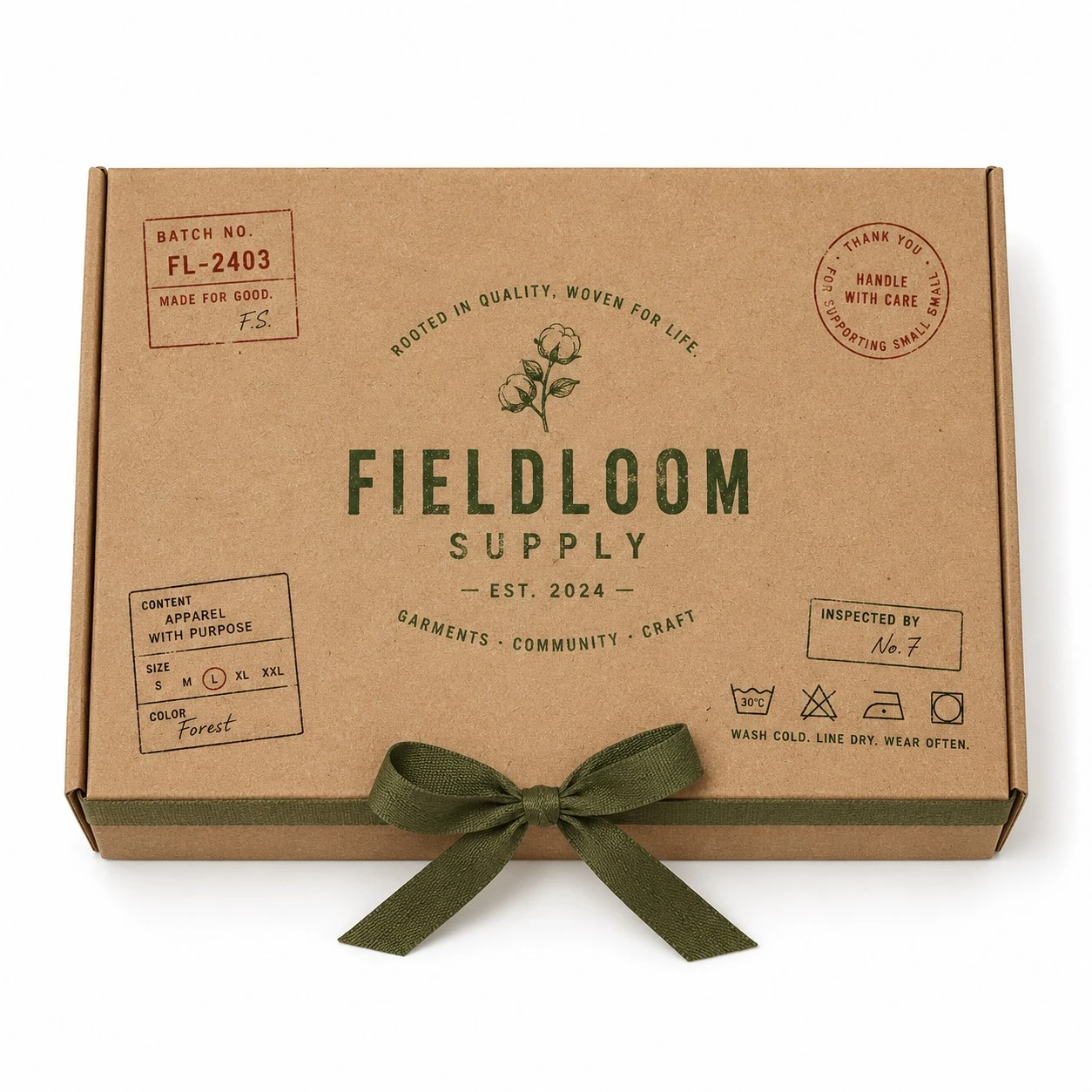 kraft custom clothing gift box eco design