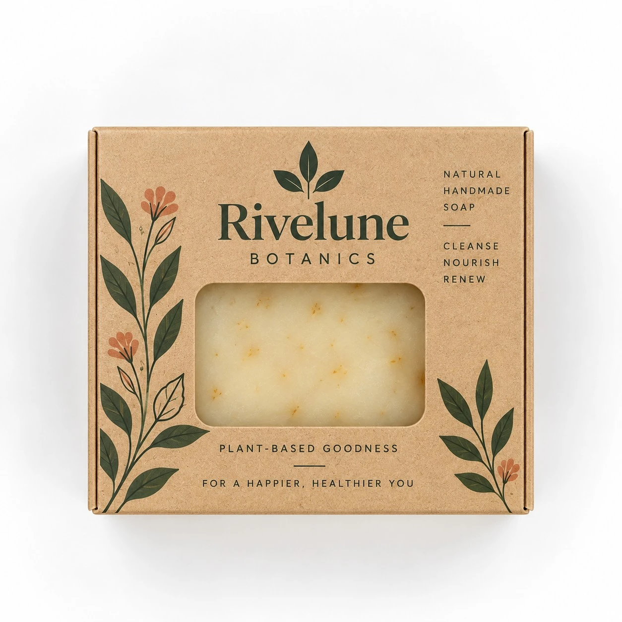 kraft soap boxes top down window