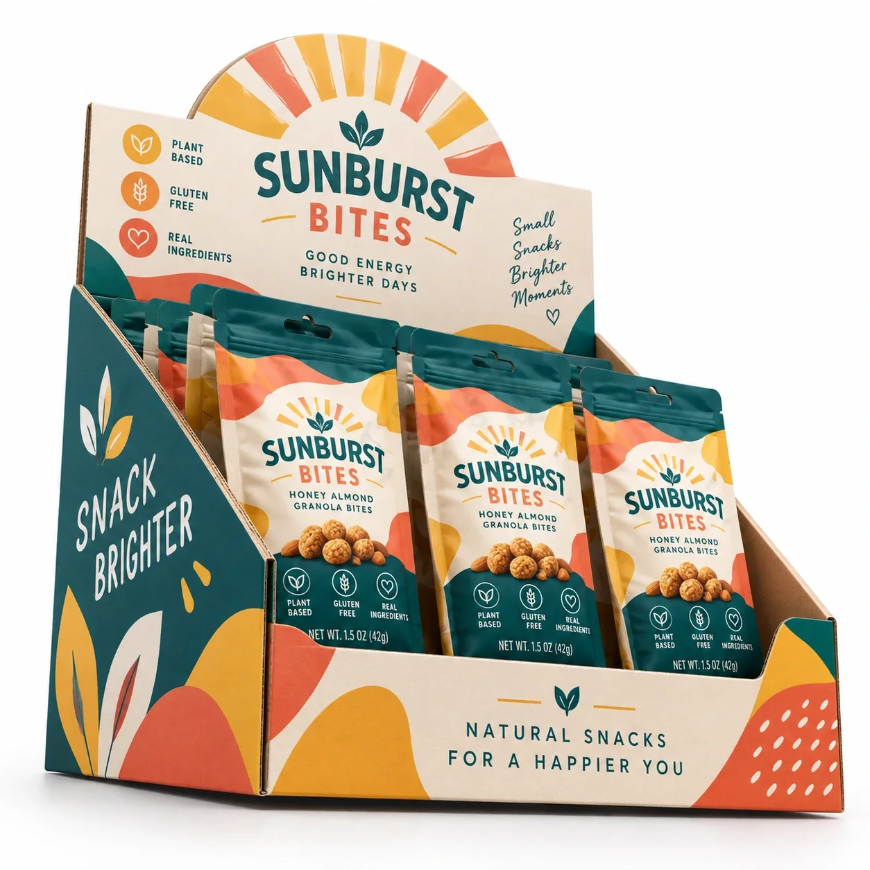 Low Angle Sunburst Bites Display