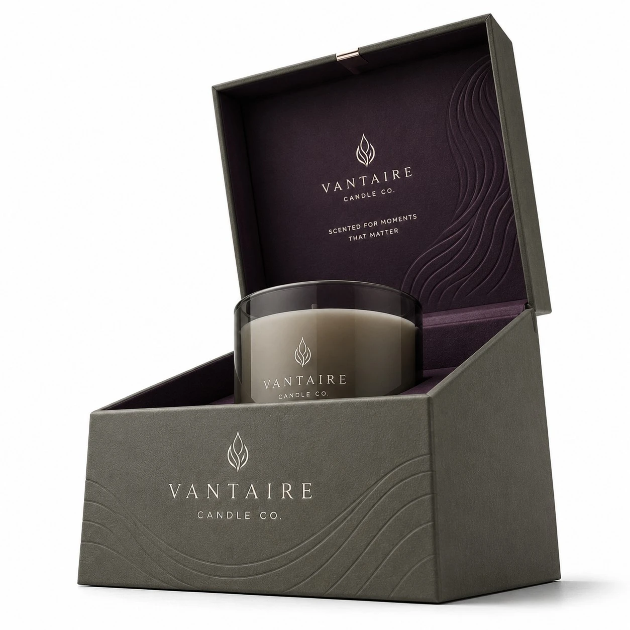 luxury candle packaging boxes low angle view
