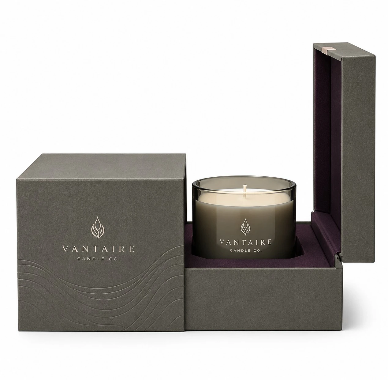 luxury candle packaging boxes side profile