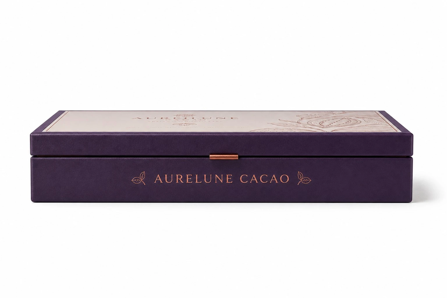 luxury chocolate gift box side profile