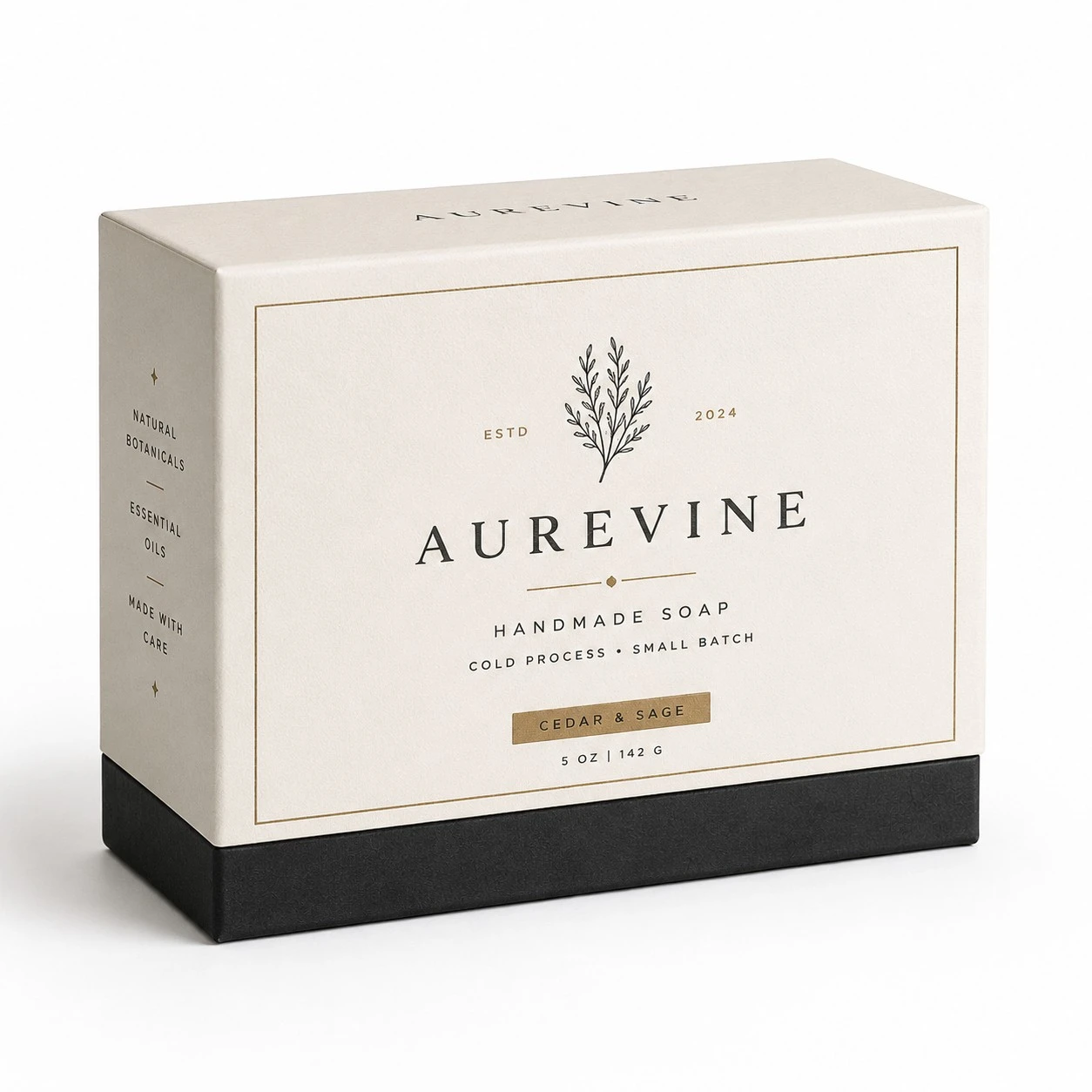 luxury custom handmade soap box two piece aurevine