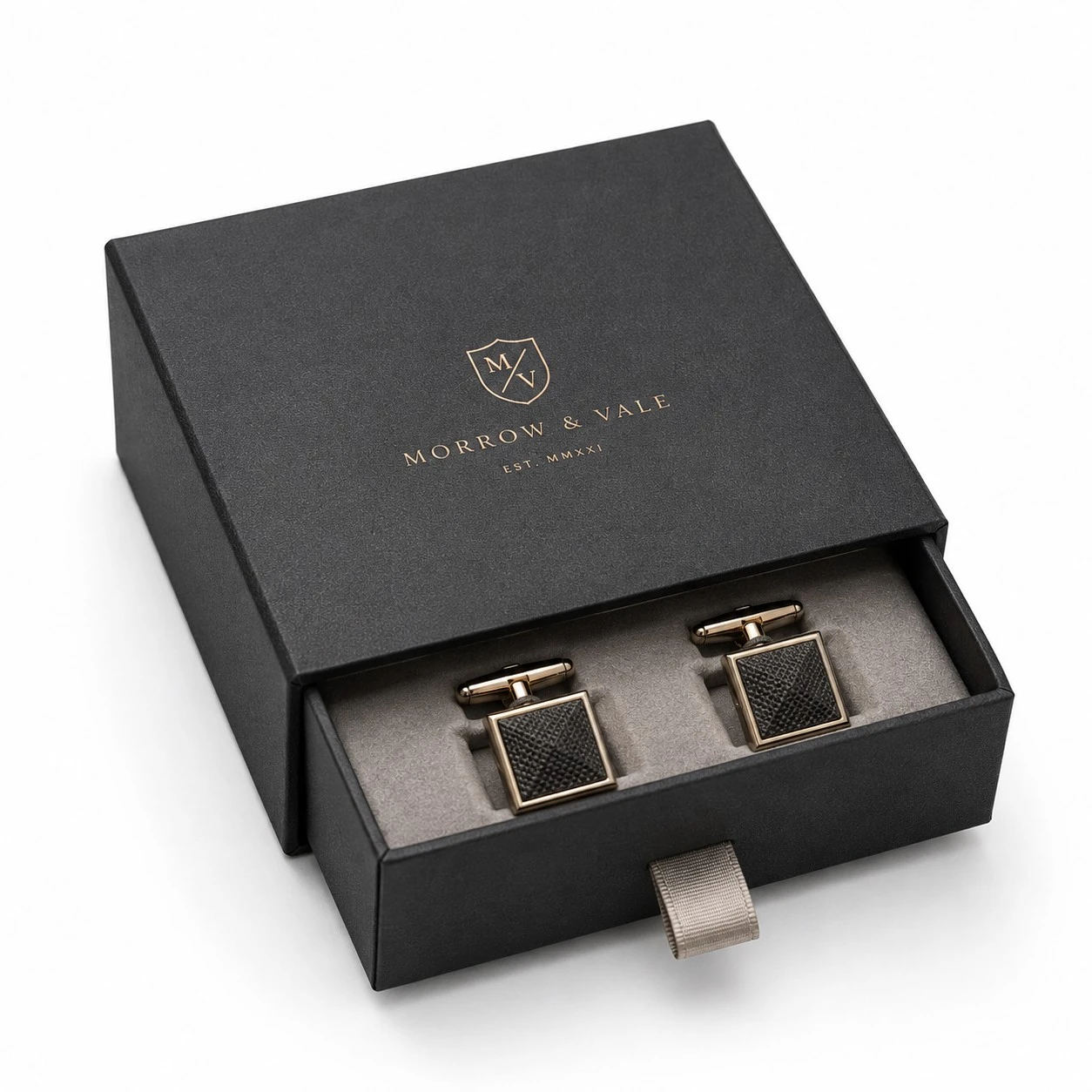 luxury rigid custom cufflink boxes