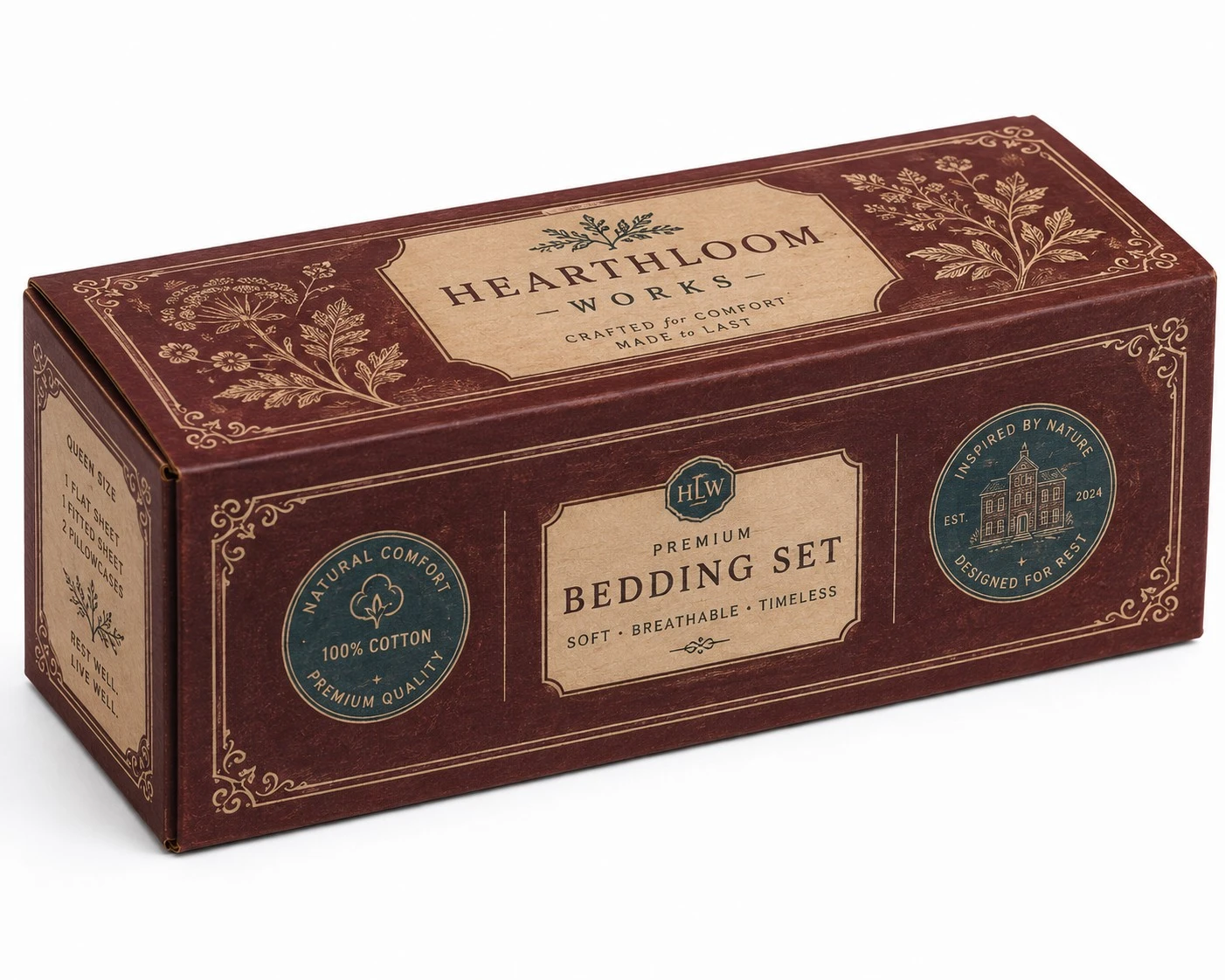 vintage heritage bedding gift box