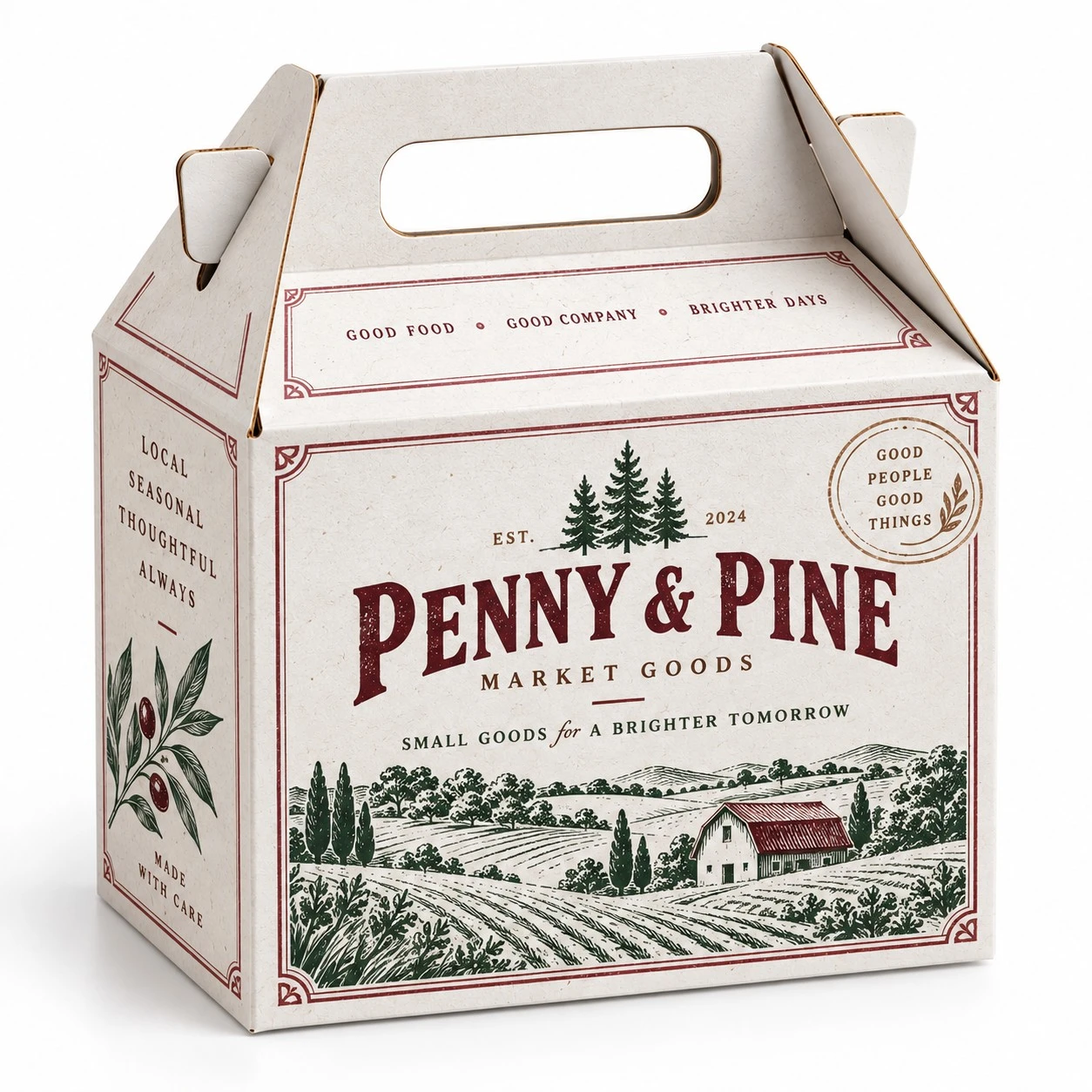 white gable boxes penny pine vintage design.webp